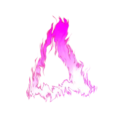 Alchemical symbol for Fire as a flaming triangle